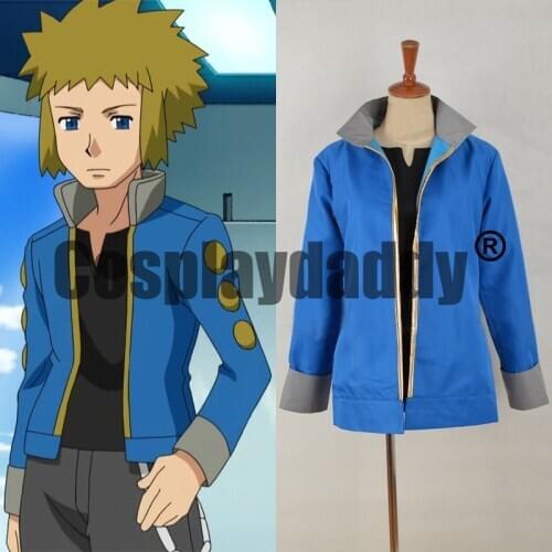 Pocket Monsters Sunyshore City Gym Leader Volkner Outfit Cosplay Costume F006