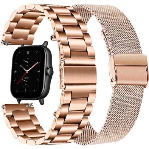 Milanese Stainless Steel Watchband for Garmin Vivomove HR/3/3S/Vivoactive 4/4S/3/Venu/Luxe/Style Quick Release Watch Band Strap