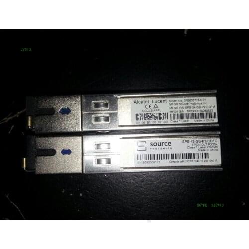 Alcatel Lucent Model No 3FE63677AA 01 SPS 34 GB P2 EDFM TRANSCEIVER MODULE