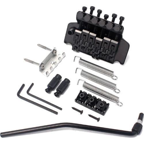 Floyd Rose Double Locking Tremolo System Bridge for Electric Guitar Parts Black D5BA