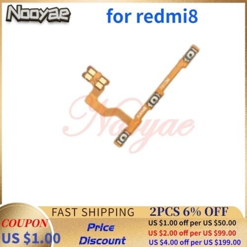 Novaphopat For Redmi 8 8A Power on off Volume Up Down Switch Key Button Flex Cable Replacement Parts
