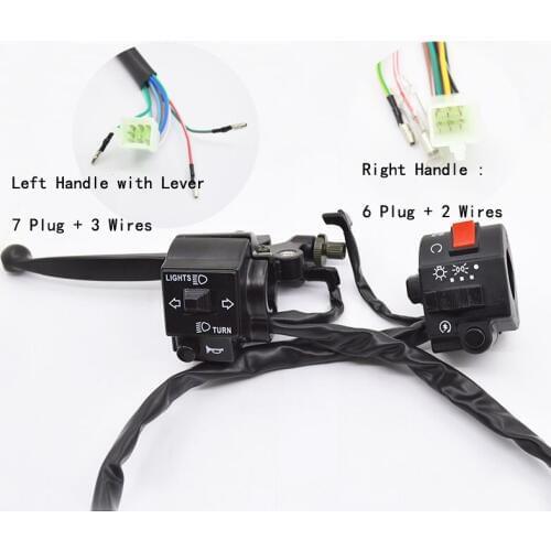E0054 Motorcycle GS 125 Handlebar Switch Assy Assembly Left Right For Suzuki GS125 GN125 GS GN 125 Clutch Lever Bake Switches
