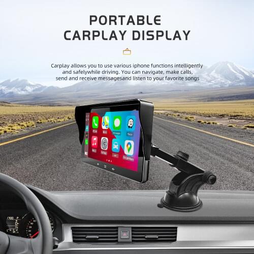 1din 2din Radio Portable Car Radio Carplay Android Auto Bluetooth 7inch Touch Screen FM Radio No Installation Stereo Receiver