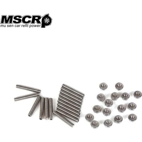 Practical Cars Accessories Tools for Ford 4.6 5.4 Liter V8 Engine Stainless Steel Exhaust Manifold Stud Nut Kit for 2 manifolds