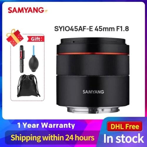 Samyang SYIO45AF-E 45mm F1.8 Full Frame Auto Focus Compact Lens for Sony E-Mount