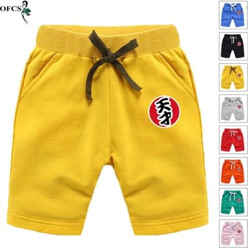 New Fashion Summer Retail Children Cotton Shorts Boys Girls Cartoon Loose Casual Shorts Toddler Panties Kids Beach Sports Pants