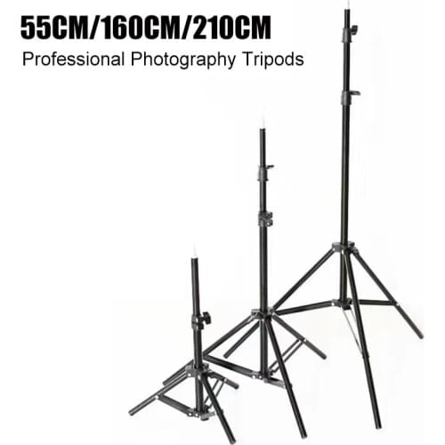 55cm 160cm Professional Photography Tripods Photo Studio Softboxes Lights Video Live Fill Light Support Stands Tripods Kits