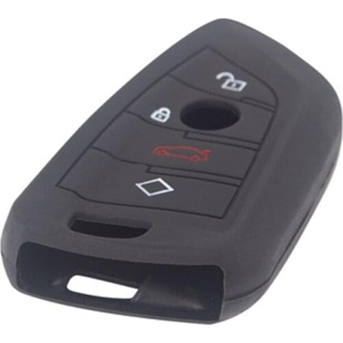 Silicone Car Key Case Cover Car Bag Smart Three-button Key Protective Cover for BMW X1 X2 X3 X4 X5 X6 X7 Car Accessories