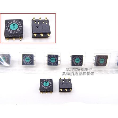SMD Digital rotary switch 7*7 rotary encoder Code switch 16-bit 0-F 3:3