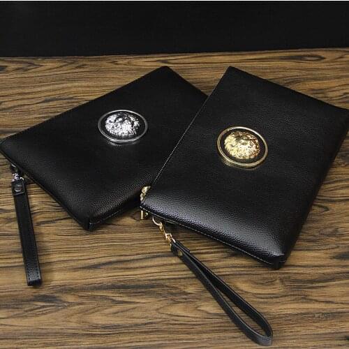 Newhotstacy Bag 08232021 Mens handbag lion head bag envelope bag wallet purse