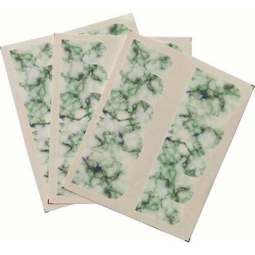 Light colour Gradient Marble Nail Art Sticker Fashion Full Cover Image Decals Nail Transfer Water Foils C31