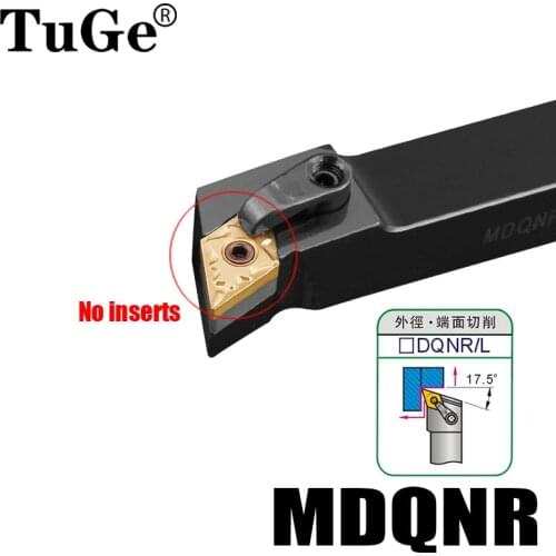 MDQNR1616H11 MDQNR2020K15 MDQNR2525M15 External Lathe Turning Tool Holder Cutting Angle 107.5° Cutter Holder No with DNMG Insert