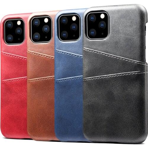 Slim PU Leather Case for iPhone X XR XS MAX 11 pro max luxury Back Cover Card Holder Wallet for 8 7 6 6s plus Cases leather