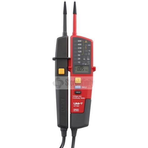 UNI-T UT18C Auto Range Voltage Meter Continuity RCD Tester LCD/LED Detector DE shipping