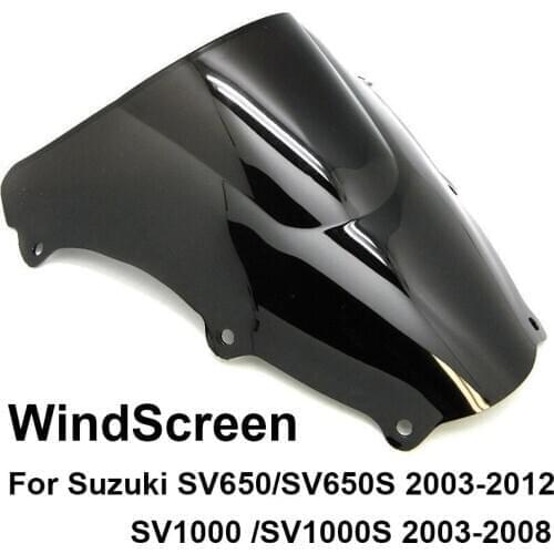 For Suzuki SV650 SV1000 SV650S SV1000S 2003-2012 2004 2005 2006 2007 2008 2009 2010 2011 Windshield WindScreen SV 650 1000 650S