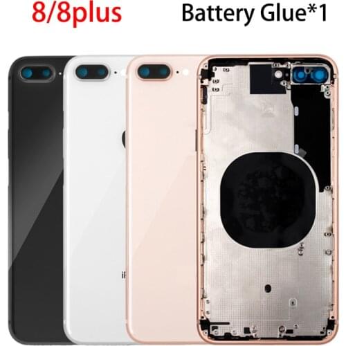 Back Housing Case for iPhone 8 8P Plus Battery Cover Door Rear Middle Frame Chassis Assembly