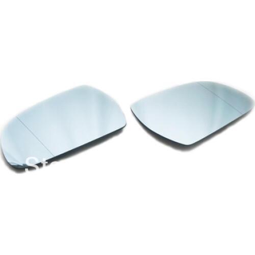 Facelifted Blue Tinted Aspherical Side Mirror Set For Audi A3 8P A4 B8