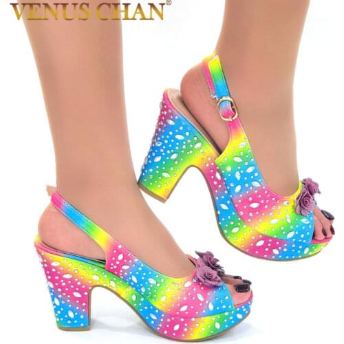 New Design Snake Print PU Leather Round Toe Women Sandals Fashion Ankle T-Strap Square Heel Elegant Dress Shoe Size37-42