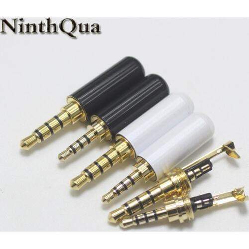 1Pcs 2.5/3.5mm 3/4 Pole Male Audio Plug RCA 2.5/3.5 Jack for DIY Headset Dual Track Repair Headphone Earphone Cable Connector