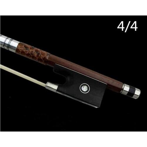 1pcs violin bow Size 4/4 violino Red sandal wood Bow Horse hair violin accessory bow accessories para violino