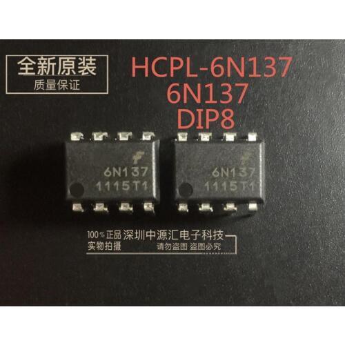 10pcs 100% new and orginal A6N137 DIP8 HCPL-6N137V A6N137V in stock