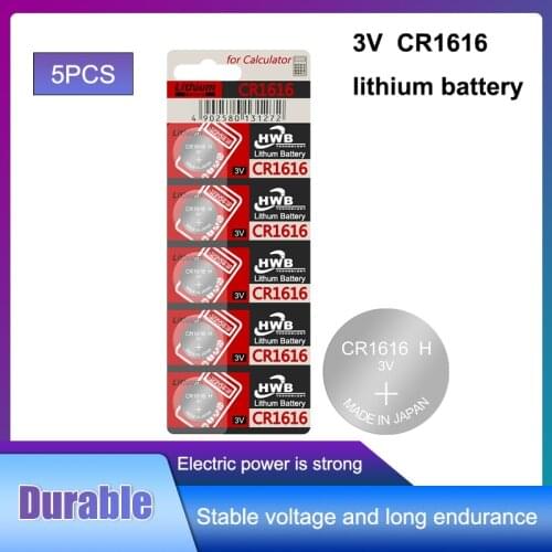 100% Original For maxell CR1616 cr 1616 ECR1616 GPCR1616 Button 5Pcs/Lot Cell Battery For Watch Car Remote Key
