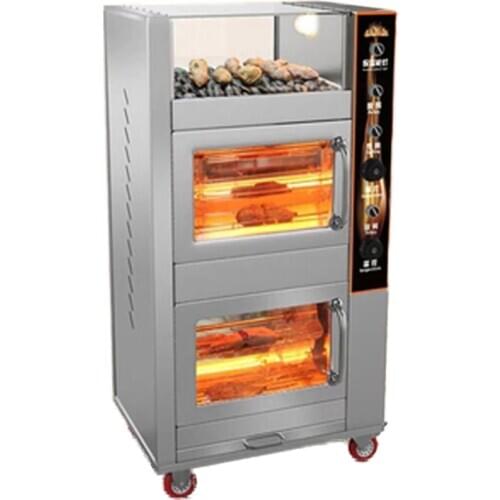 2.2KW Commercial Electric Oven Roasted Sweet Potato Machine Electro Thermal Fully Automatic Grilled Corn Sweet Potato Stove 20L