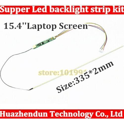 2PCS 335mm*2 Adjustable brightness led backlight strip kit,15.4inch laptop ccfl lcd to led Free shipping