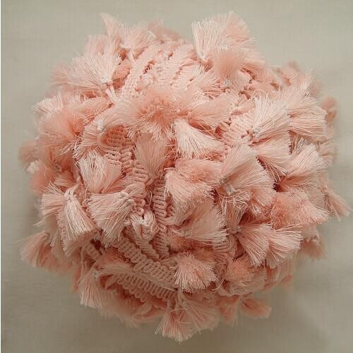 3Yards/Lot Vintage 100% cotton knotted Lemonade fringe trim with cute tassels 1cm width tape 1.5cm length tassels