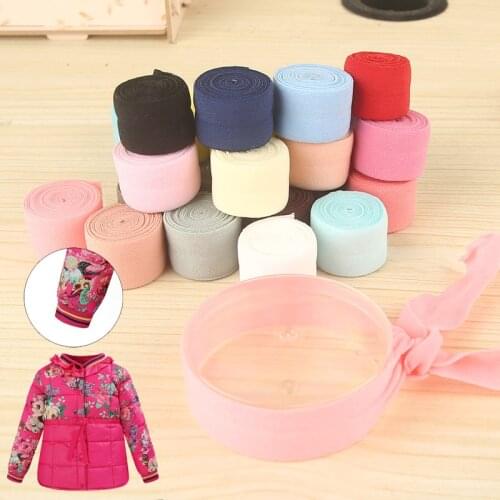 5M Length 20mm Fold Over Bands Spandex Elastic Ribbon DIY Sewing Lace Trim Waist Band Clothing Accessories