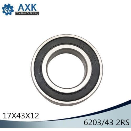 6203/43 2RS Non-standard Ball Bearings 17*43*12 mm ABEC-1 ( 2 Pcs ) 174312 Bearing