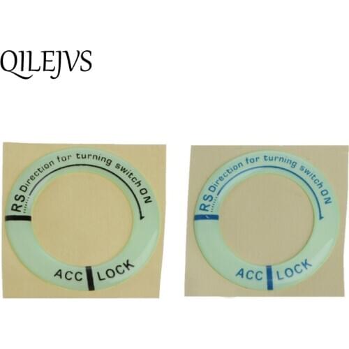 Car Glow Key Ring Hole Sticker Lumunous Ignition Switch Cover Motorcycle Decal