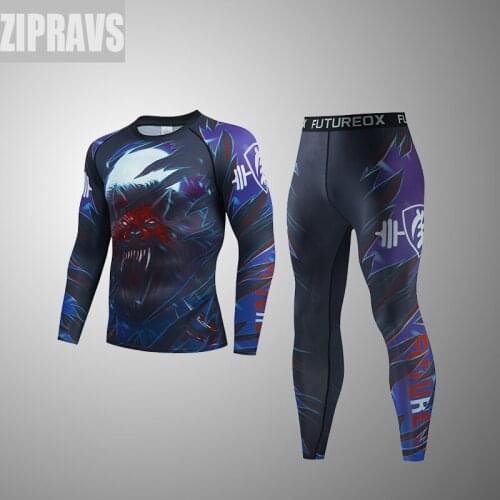 ZIPRAVS brand new brand 3D mens fitness football basketball various sports comprehensive training clothes
