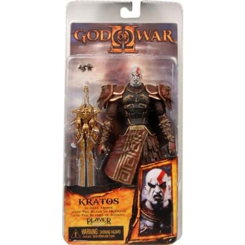 7.5" NECA God War Kratos in Golden Fleece Armor with Medusa Head PVC Action Figure Collection Model Toy Free Shipping 1Pcs