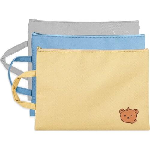 Canvas Document Holder Folder Storage Fabric Pouch for A4 Paper Portable Pocket Bill Pouch File Folder Office & School Supplies