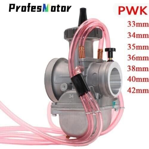 Motorcycle Scooter Carburetor 4T engine 33 34 35 36 38 40 42mm PWK Carburador Used at Off-Road Motor With Power Jet Racing