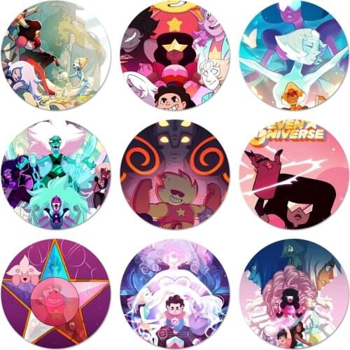 Cartoon Steven Universe Icons Pins Badge Decoration Brooches Metal Badges For Clothes Backpack Decoration 58mm
