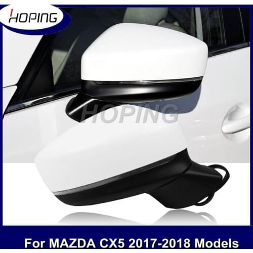 Hoping Exterior Rearview Mirror For MAZDA CX5 CX8 2017-2020 Side Back Up Wing Mirror Heating Electric Folding LED Signal