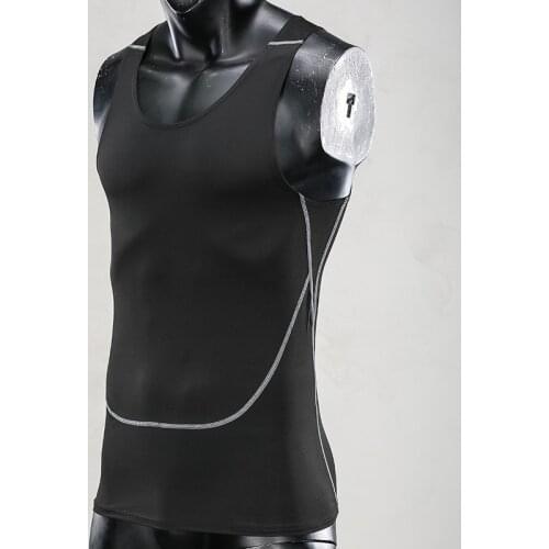 New Fitness Suit Mens Running Training Quick Drying Vest Elastic Backing Basketball Suit Sweat Wicking Breathable Sports Tights