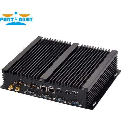 Partker I4 Dual Lan Industrial Mini PC With Intel Core I5 4200U 6 COM Ports WIFI300M Windows Linux Fanless Computer