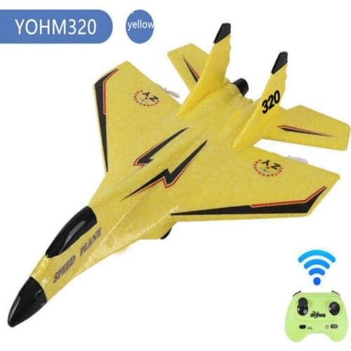 YOHM Aircraft Toy 2.4G Remote Control High Speed Model Airplane Outdoor EPP Material Plain Gift For Child Boys Girls