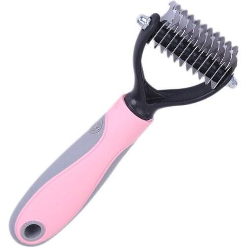Pet comb beauty cleaning supplies dog comb open knot hair removal nail rake comb stainless steel dog comb