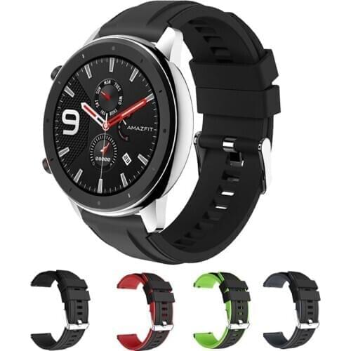 22mm Silicone watch Strap For Huawei Watch GT 2 Pro Replacement strap Band For Huami Amazfit Pace Stratos 2 2S 3 Bracelet