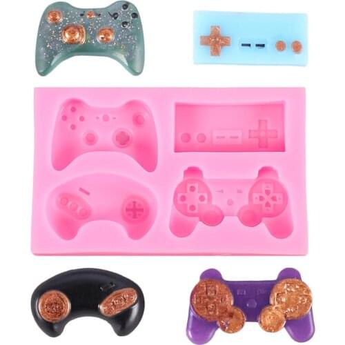 Game Console Handle Silicone Epoxy Resin Mold DIY Jewelry Making Cake Decorating Tools