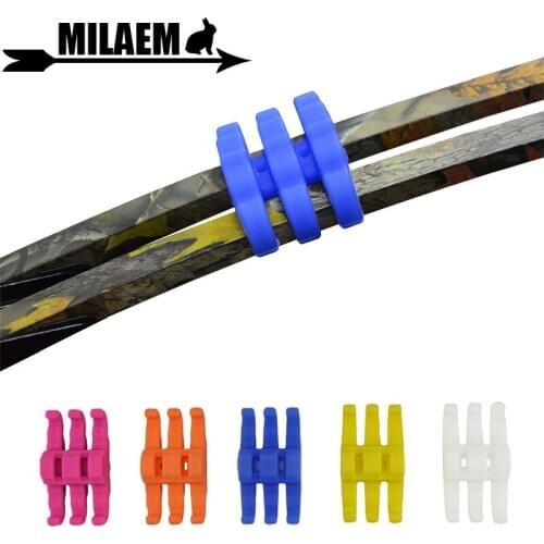 2pcs Archery Compound Bow Limbs Stabilizer Vibration Damper Compound Bow Shock Damping Shooting Outdoor Sports Accessories