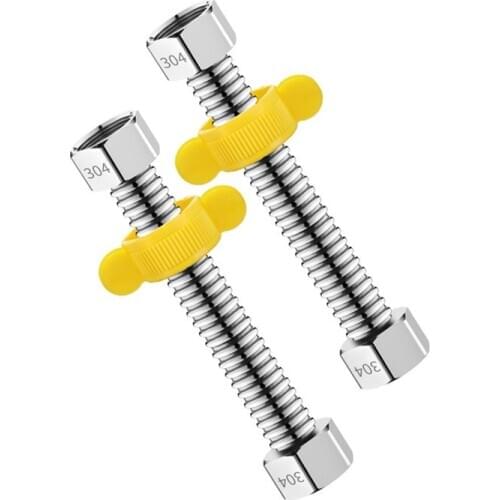 0.1-10M 304 Stainless steel hose 1/2 faucet corrugated Pipe Hot cold water Supply flexible Hoses bathroom Plumbing fittings