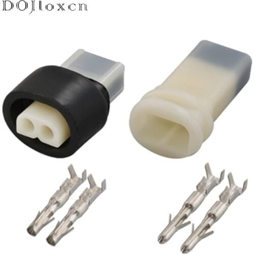 1/5/10/20/50 Sets 2 Pin 2.3 MM Power Auto Electrical Male Female Wiring Connector Waterproof Socket For Motor Motorcycle