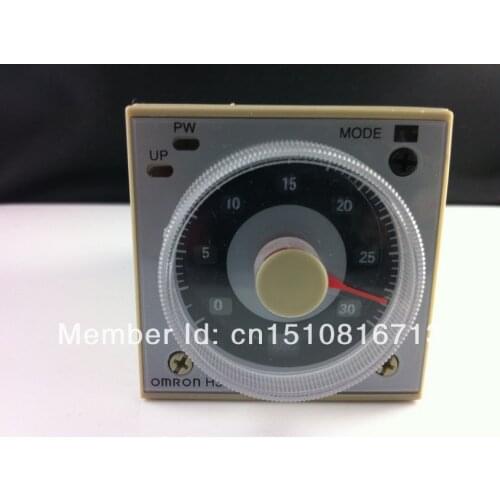 1Set base +Multifunctional Time Timer relay H3BA-N8H 8PIN 2NO 2NC AC220V