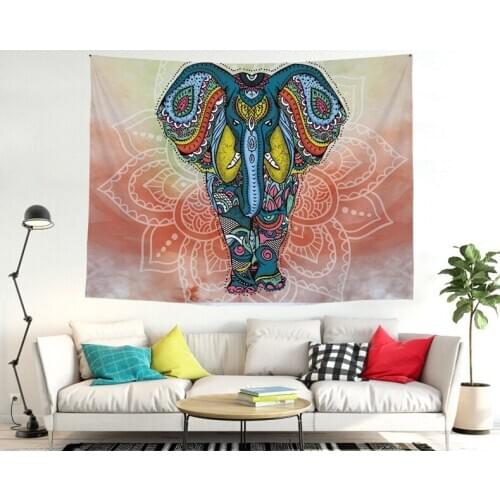 1Ps Bohemia Mandala Blankets Tapestry Elephant Wall Hanging wandbehang gobelin Blanket Dorm Home Decor mantas mandalas