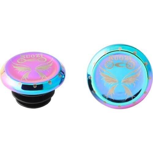 2PCS Bicycle Handlebar Plug Mountain Road Bike Grips Cap Covers Stoppers End Lock-On Plugs Bar Grips Caps Covers